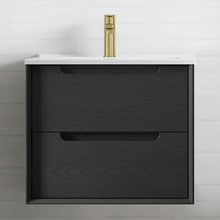 Byron 600mm Wall Hung Single Vanity with Ceramic Countertop